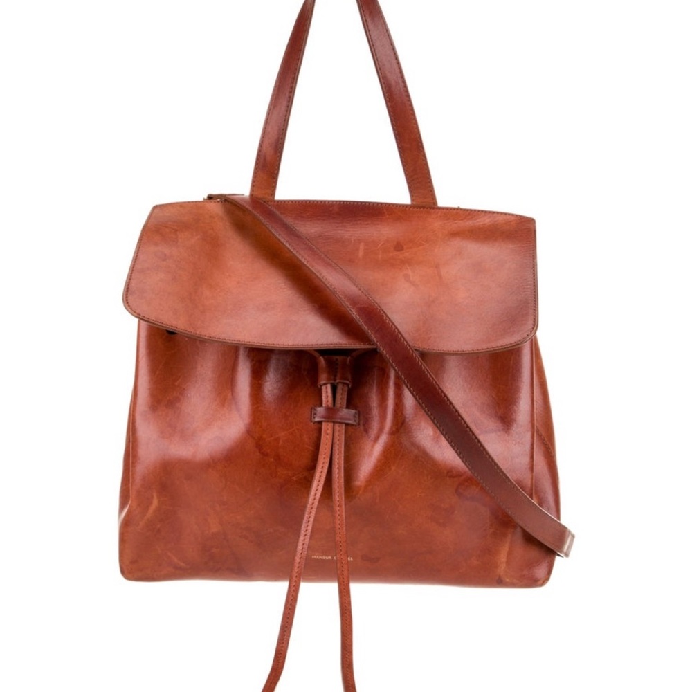 Mansur Gavriel Tan Leather Shoulder Bag